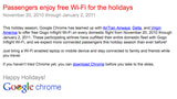 Google Gifts Free Inflight Wi-Fi for the Holidays