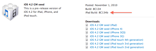 Apple Releases New iOS 4.2 GM Seed to Developers