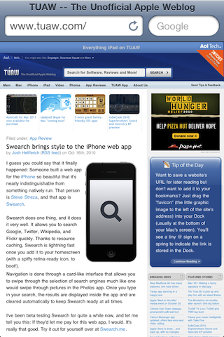 FullScreen for Safari Gets Updated With New Features