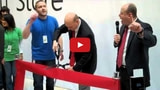 Watch Steve Ballmer Enthusiastically Open a Microsoft Store