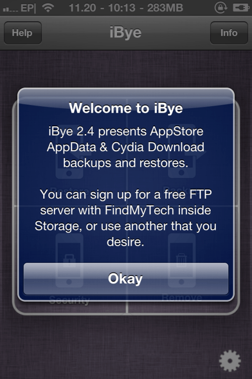 iBye Can Now Backup and Restore AppStore and Cydia App Data