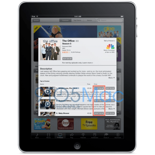 NBC Agrees to $.99 TV Show Rentals for iTunes?