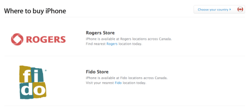 3G iPhone in Canada on Both Rogers and Fido