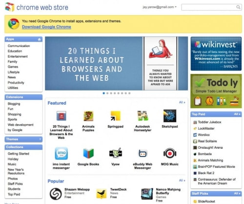 Google Announces Chrome OS Pilot, Chrome Web Store [Screenshots]