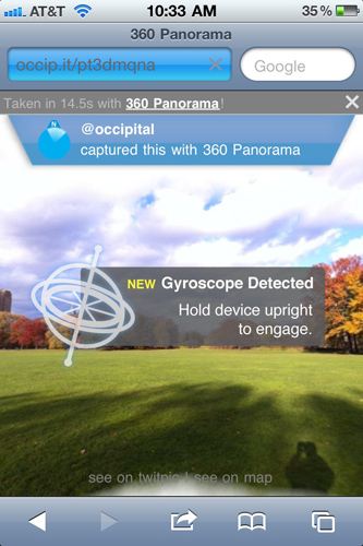 MobileSafari Browser Discovered to Have Gyroscope Support