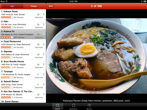 Yelp Updates as Universal App With iPad Support