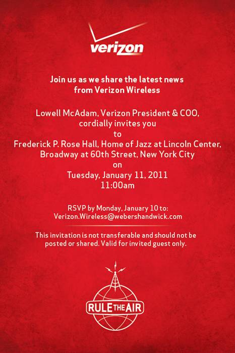 Verizon Sends Out Invitations to iPhone Press Event?