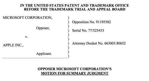 Microsoft Files Opposition to Prevent Apple From Trademarking &#039;App Store&#039;