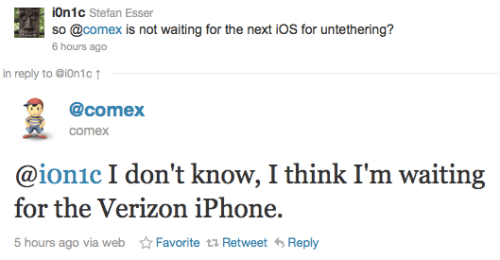 Comex May Wait for Verizon iPhone Before Releasing Untether