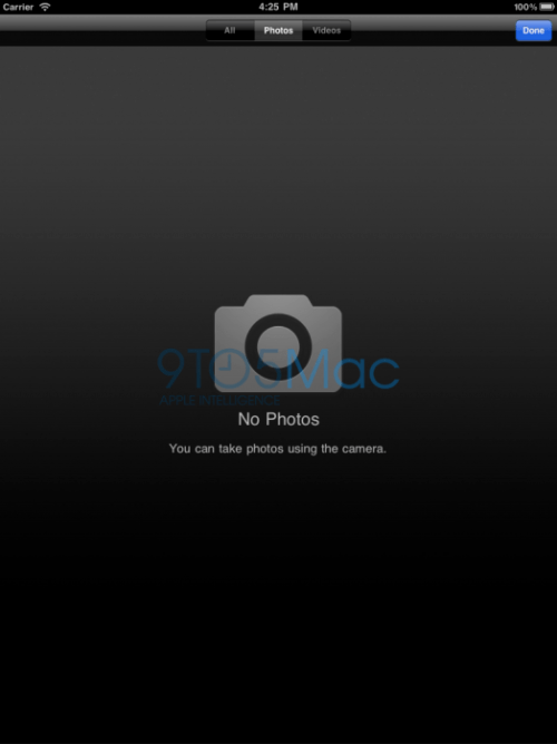 Screenshots of the iPad 2 Camera App?