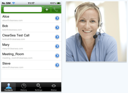 SIP/H.323 Video Conferencing on iPhone 3GS and iPad