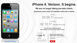 Verizon iPhone 4 Pre-Orders Are Sold Out