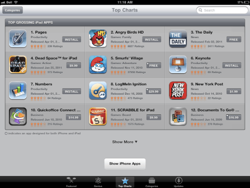 iPad App Store Now Shows Which Apps Have Been Purchased