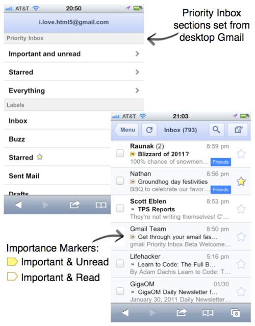 Google Announces Priority Inbox for Gmail WebApp