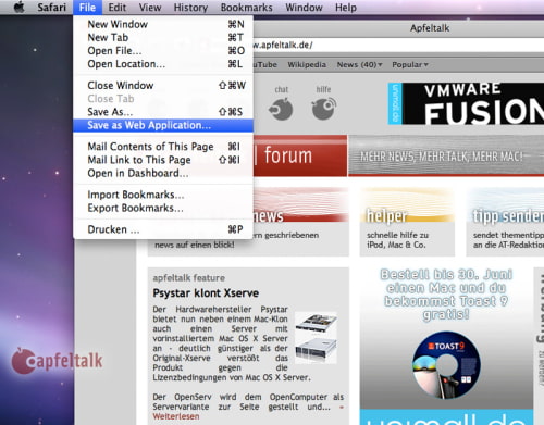 Snow Leopard and Safari 4 Screenshots