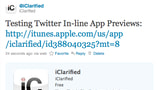 Twitter Now Shows In-line App Previews