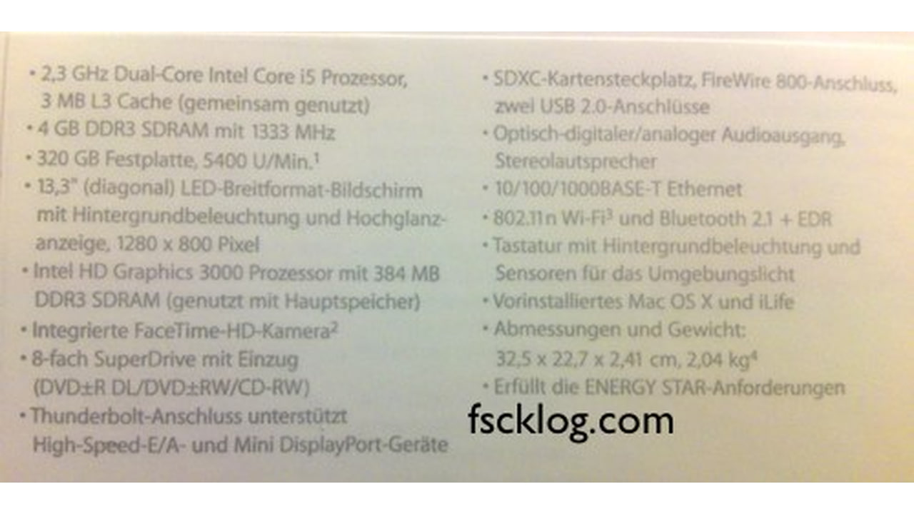 Macbook Pro Box Photo Leaks Specs New Thunderbolt Port Iclarified