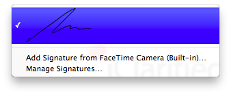 Mac OS X Lion Adds \'Signature Capture\' Feature to Preview