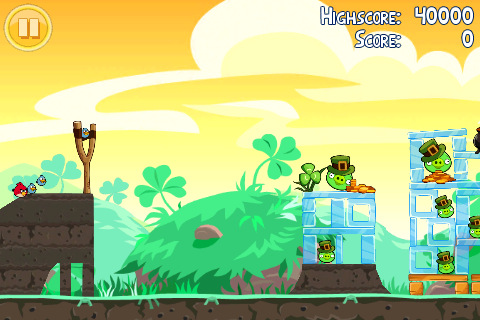 Angry Birds Seasons: St. Patrick&#039;s Day Edition