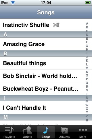 Instinctiv Shuffle for Your iPhone, iPod touch