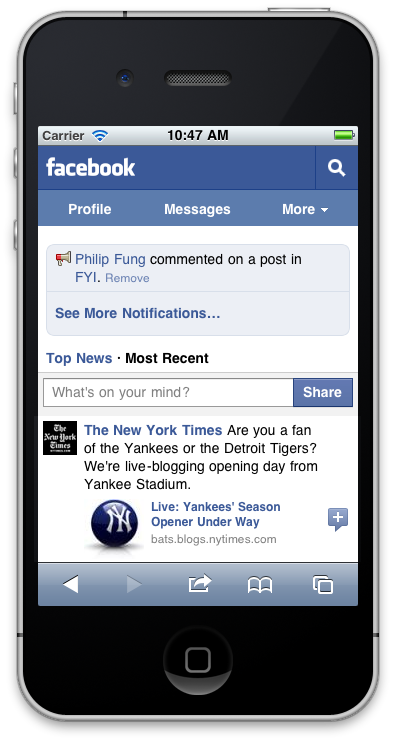Facebook Launches Major Upgrade to Its Mobile Website