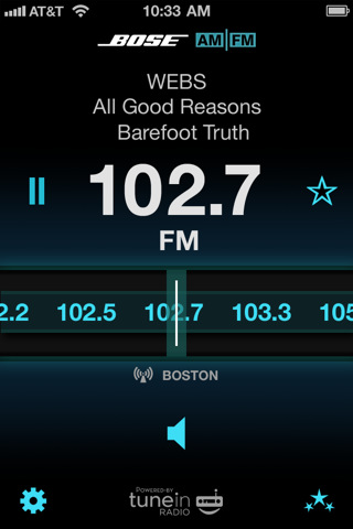 Bose Lanza Aplicación AM/FM para iPhone