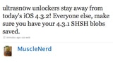 Warning: Unlockers Should Not Update to iOS 4.3.2, Save Your SHSH Blobs