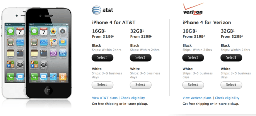 Apple Online Store Begins Selling the White iPhone