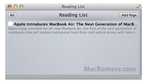 Apple is Planning a New &#039;Reading List&#039; Feature for Safari