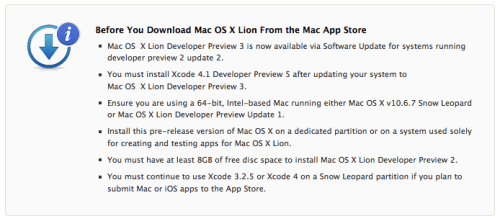 Apple Releases Mac OS X Lion Developer Preview 3