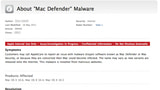 MACDefender Malware Now Accounts for 50% of AppleCare Support Calls?