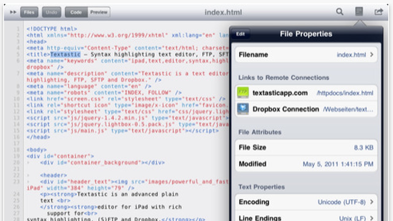 Textastic 3 0 – Imple Text Code And Markup Editor - bestpfiles