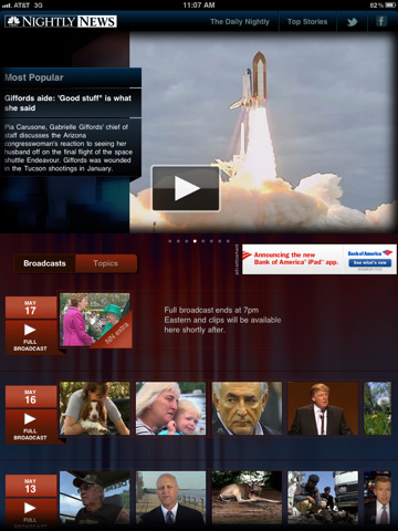 NBC Nightly News for iPad