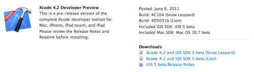 La Beta de iOS 5 y la Beta de iTunes 10.5 ya están Disponibles