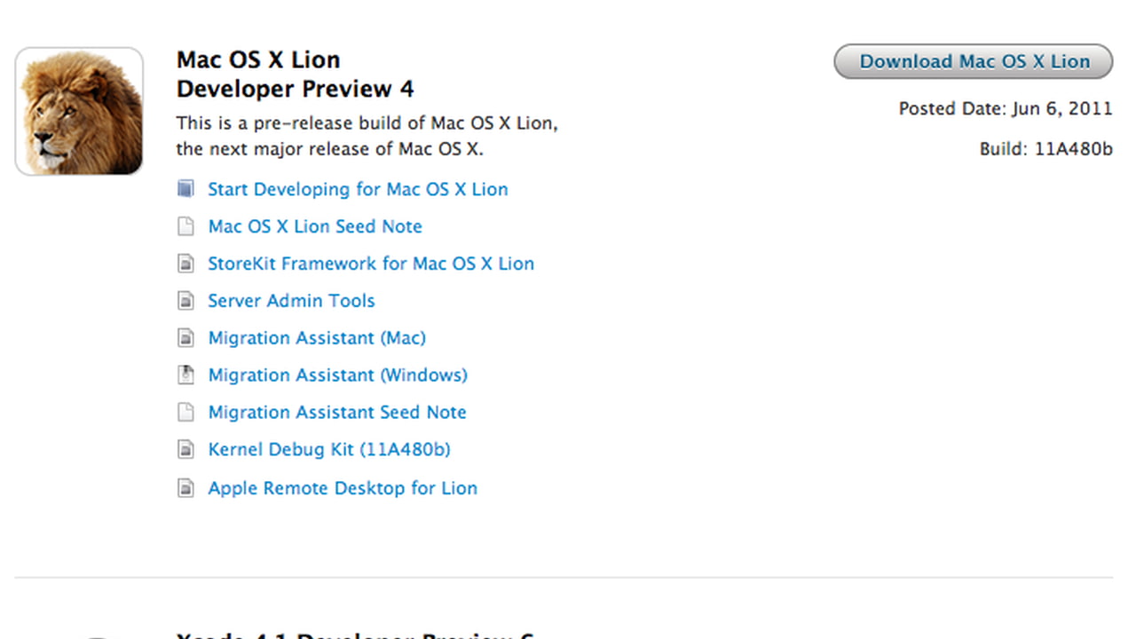 Mac OS X Lion Developer Preview 4 Now Available for Download - iClarified