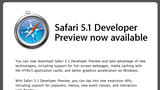 Safari 5.1 Developer Preview Now Available