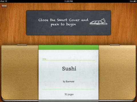 Evernote Releases the First iPad SmartCover App