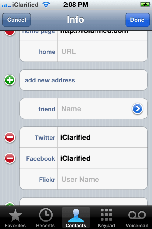 iOS 5 Lets You Add Related People to Your Contacts