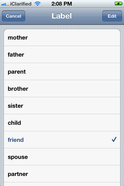 iOS 5 Lets You Add Related People to Your Contacts