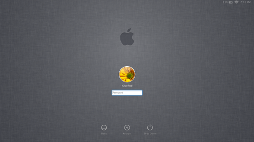 Apple Gives Mac OS X Lion a New Linen Login Screen