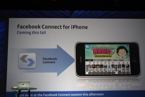 Facebook Connect Coming to iPhone
