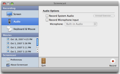 Screencast - New Screen Recording App