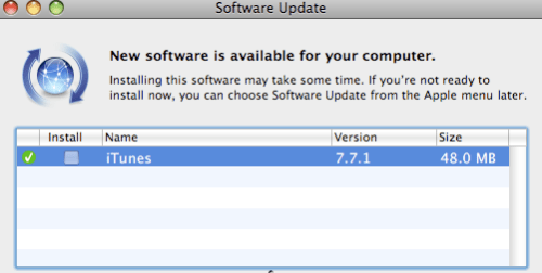 Apple Releases iTunes 7.7.1