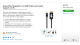 HDMI Organization Says Mini DisplayPort to HDMI Cables Cannot Be Sold