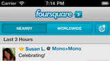 Foursquare App Gets New Notification Tray