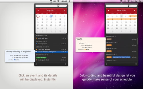 Fantastical Calendar App Gets Mac OS X Lion Support