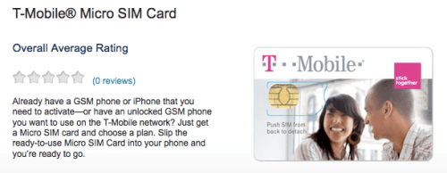 T-Mobile USA Starts Selling Micro-SIM Card for iPhone