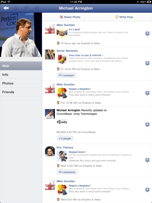 FaceBook App for iPad Gets Leaked