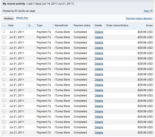 PayPal Users Charged as Much as $4,000 For Mac OS X Lion!