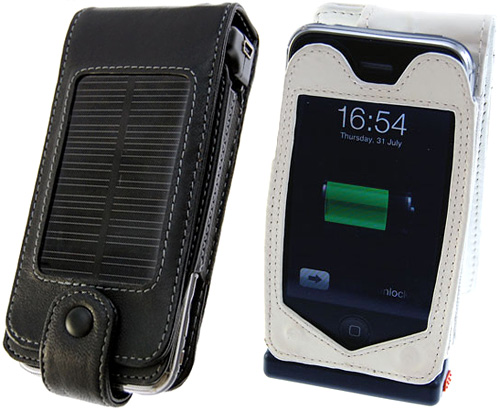 Solar Powered iPhone 3G Charging Case